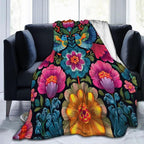 Mexico Bird Throw Blanket Soft Flannel Blanket 60"x50" in Bed Blanket Home Decor for Room Sofa Couch All Season