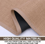 Kitchen Mat Set of 2 PCS, Cushioned Non Slip Rugs for Kitchen Floor, Absorbent Runner Comfort Standing Mats Washable for Kitchen, Office, Home (Camel, 17.3"x47"+17.3"x30")