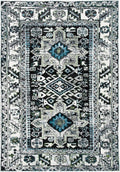 SAFAVIEH Vintage Hamadan Collection Accent Rug - 2'7" x 5', Dark Grey & Ivory, Traditional Persian Design, Non-Shedding & Easy to Clean, Ideal for Front Door, Kitchen, Entryway, Foyer (VTH211H)