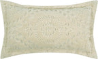 Better Trends Chenille Bedspread Set 3 Pieces Ivory 100% Cotton King Size Bedspread Medallion Pattern 2 King Shams Luxurious Feel Perfect for Gifting All Seasons, Machine Washable, Rio Collection