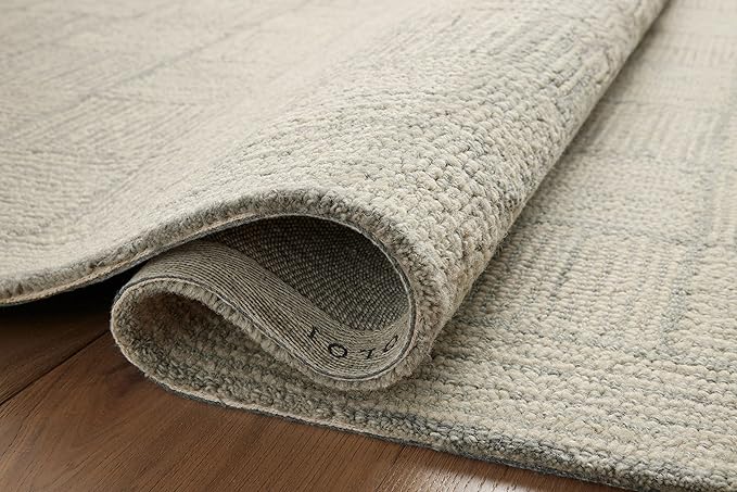 Loloi Chris Loves Julia Francis Collection FRA-03 Silver/Sky 9'-3" x 13' Area Rug