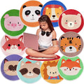 10 Pcs Kids Carpet Circle Seats 16" Kids Classroom Rug Floor Cushions Round Soft Warm Floor Rug Mat for Classroom, Home School Story Time, Group Activity Educational Learning Playing Areas (10)