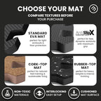 bemaxx Gym Mats Set - 18 pcs EVA Interlocking Foam Floor Tiles (12.6"x12.6"x0.4") 18sqft Protective Gym Flooring Sports Home Workout Exercise Mats Puzzle Garage Fitness Play-Room Pool Treadmill Bike