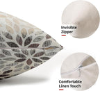 Kawani Burgundy Red Dahlia Lumbar Pillow Covers 12X20 Inch Rustic Rust Geometric Flower Decorative Pillow Cases Set of 2 Beige Tan Gray Floral Throw Pillows for Cushion Sofa Couch Farmhouse Outdoor