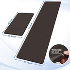 StepRite Kitchen Mats, 2PCS Kitchen Rugs, Cushioned Anti Fatigue Kitchen Mats for Floor, Non-Slip Standing Desk Mat, Waterproof Kitchen Rug Set for Kitchen, Floor, Office,17.3"x30"+17.3"x70",Chocolate
