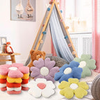 10 Pcs Cute Flower Pillow 15.75 Inch Flower Plush Throw Pillow Aesthetic Decorative Seating Cushion for Spring Back to School First Day of School Sofa Couch Bed Decor(Multi Colored,Multicolor)
