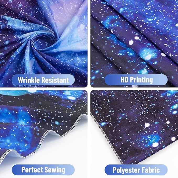 Space Tapestry for Bedroom Aesthetic Outer Space Galaxy Night Starry Sky Stars Universe Tapestry Nebula Wall Hanging Backdrop for Living Room Dorm Home Decoration (60'' x 79'')