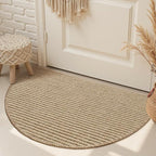 Jute Front Door Mat Indoor Entrance Indoor Door Mat Rugs for Entryway Entry Entrance Mats Inside Doormat Welcome Mats Boho 24"X36" Half Circle Round