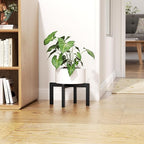 Plant Stand Holder Single Plant Riser For Indoor Outdoor Flower Pot Stand 6.1 IN Tall Metal Black
