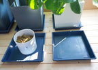 Square Plant Saucer 20 Inch 2 Pack, Large Plant Trays for Pots Heavy Duty Plastic Plant Saucers for Indoors Outdoors, Flower Pot No Holes Plant Lover Gardening Gifts