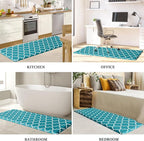 WISELIFE Anti Fatigue Floor Mat - 4/5 Inch Thick Kitchen Mat Non Slip Waterproof Heavy Duty Ergonomic Comfort Mat Durable for Home, Office, Sink, Laundry,(22" x 72", Green)