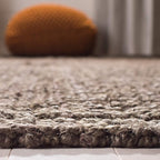 SAFAVIEH Natural Fiber Collection Runner Rug - 2'6" x 10', Brown, Handmade Jute, Farmhouse Style, Chunky Textured Thick Pile (NF447D)