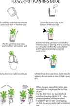 Vencer 11 Inch Round Resin Self Watering Hanging Basket,Water Indicator,Modern Decorative Planter Pot for All House Plants,White,VF-050