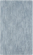LUXE WEAVERS Solid Machine Woven Blue 8x10 Area Rug, Indoor Stain-Resistant Carpet