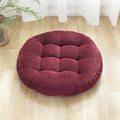 SK Studio Meditation Floor Pillow, Large Floor Cushions, Round Floor Cushion Seating for Adults Kids, Classroom Furniture Floor Pillow for Yoga Living Room, Wine Red, 22" W x 22" L (Pack of 1)