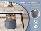 Small Pouf Ottoman Foot Rest Footstool and Ottomans Small for Couch Foot Stools for Living Room Boho Couch Ottomans White Beige Pouf Ottoman 20x15 Foot Rest Poufs Footstool