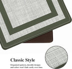 Mattitude Kitchen Mats Set of 2 Cushioned Rugs Anti-Fatigue Mats for Kitchen Floor,Waterproof Non-Slip Mats and Rugs Set for Office,Floor,Laundry 17.3"×29"+17.3"×59",Green