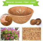 Riare 2 Pack 10 Inch Round Coco Liners Replacement- 100% Natural Coconut Coir Liners for Hanging Baskets, Garden Flower Vegetables Planter Pot, Window Box, Fence, Decks