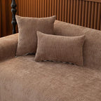 ROOMLIFE Sofa Cover, Boho Couch Cover for 3 Cushion Sofa, Non Slip Chenille Sofa Slipcovers for Dog, Washable Furniture Sofa Protector Cover with Tassel for Living Room, 71''X150”