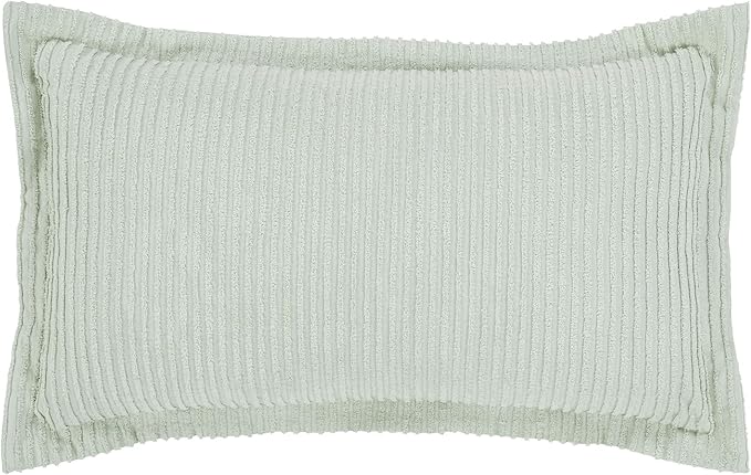 Better Trends Jullian Collection is Super Soft and Light Weight in Bold Stripes Design 100% Cotton Tufted Unique Luxurious Machine Washable Tumble Dry, King Sham, Sage