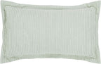 Better Trends Jullian Collection is Super Soft and Light Weight in Bold Stripes Design 100% Cotton Tufted Unique Luxurious Machine Washable Tumble Dry, King Sham, Sage
