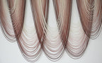 IOWER Macrame Wall Hanging Pink Dip-Dyed Large Macrame Wall Decor For Living Room Boho Fiber Art 57" W x 41" L