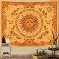 Spenlife Boho Sun and Sunflower Tapestry Bohemian Tapestry for Bedroom Vibrant Tapestries Wall Hanging Bedroom Living Room Wall Art and Home Decor 60x80