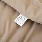 ROSGONIA Oversized Queen Comforter Taupe Brown, 3pcs (1 Comforter & 2 Pillowcases) Lightweight Oversized Queen Comforter Sets Bedding Blanket Quilts