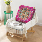 Mandala Meditation Cushion, Boho Meditation Mat, Meditation Pillows for Sitting on Floor, Cushions for Sitting in Home and Outdoor, Square Floor Pillow Cushion Seating for Yoga Accessories 22'' X 22''