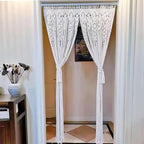 Macrame Curtain Wall Hanging Handmade Boho Curtains for Wedding Backdrop Arch Closet Room Divider Boho Wall Decor 40"X80"