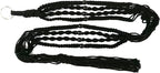 Macrame Plant Hanger & Holder, Hanging Planter 4 Legs Double Deck for 8 inch to 10 inch Two Pots Indoor Outdoor Hanging Planter Cotton Rope 67 Inch with Metal Ring (Cotton-Black)