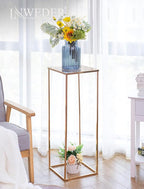 Gold Plant Stand Indoor: 31.5” Tall Pedestal Stand for Wedding Centerpieces Party Event Center Pieces Decoration for Table Home Decor 2 PCS