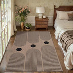 Tangsoo Modern Easy Jute 3x5 Outdoor Rug for Living Room,Washable Indoor Rugs Farmhouse Non-Slip Thin Indoor Door Mat,Contemporary Throw Carpet Front Porch Bedroom Patio Entryway Balcony