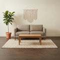· REDEARTH · Jute Cotton Area Rug - 6'x9' Rectangular Rug, Sustainable Handwoven, Non-Shedding, Soft & Durable – Reversible, Neutral Tones for Home Décor in Living Room, Dining Room, Bedroom