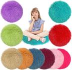30 Pcs Kids Crazy Carpet Circle Seats 16 Inch Round Floor Mat Kids Floor Cushions Soft Colorful Educational Classroom Rug for School Home Group Activity Learning Marker Playing Areas