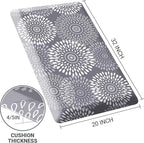 LuxStep Kitchen Mat Waterproof Kitchen Rugs for Floor Cushioned Anti-Fatigue Mat Non-Slip Standing Desk Mat Comfort Floor Mats for House Sink Office 20" x 32"-4/5 Inch Grey