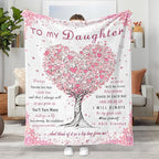 Aipon Daughter Gifts Blanket, Birthday Gift for Daughter Blankets from Mom Dad to My Daughter Blanket 40"x 50", Daughter Gifts from Mom Best Gifts for Adult Daughters Wedding Graduation