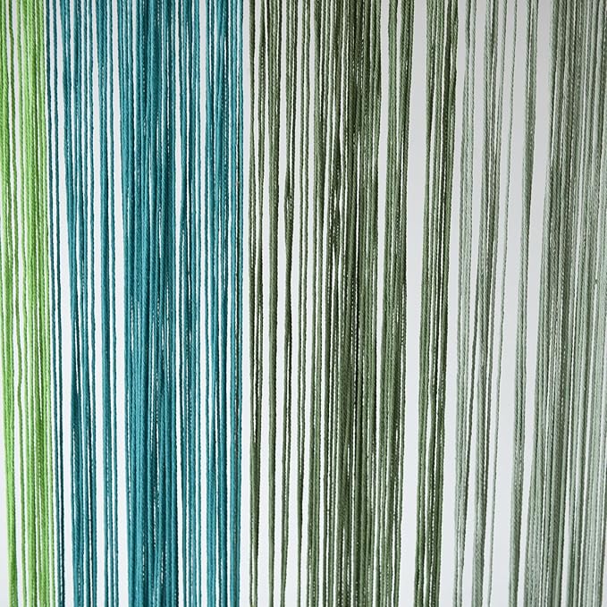 IOWER Macrame Curtain Macrame Boho Doorway Window Curtains for Wall Door Divider Windows Door Wedding Background(Colorful)