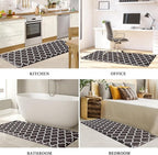 WISELIFE Anti Fatigue Floor Mat - 4/5 Inch Thick Kitchen Mat Non Slip Waterproof Heavy Duty Ergonomic Comfort Mat Durable for Home, Office, Sink, Laundry,(24" x 70", Chocolate)