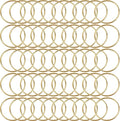 50Pcs Macrame Hoops Ring, BetterJonny 4 Inch Metal Craft Ring Gold Dream Catcher Rings Wreath Hoop Rings for Home Decorations DIY Crafts and Wall Hanging Crafts