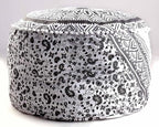 Indian Mandala Pouf Ottoman Cover Cotton Floor Pillow Hippie Boho Decorative Cushion Cover Home Dorm Decor Footstool Bohemian Couch Cover Chair Cover