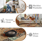 Moynesa Tiger 8x10 Area Rug, Washable Boho Rugs for Living Room, Vintage Large Soft Dining Room Rug, Non Slip Ultra Thin Stain Resistant Floor Carpet for Home Office Bedroom, Camel