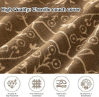 ROOMLIFE Couch Cover Boho Sofa Covers for 3 Cushion Couch Washable, Furniture Protector Sofa Couch Cover for Dogs, Soft Breathable Sofa Slipcover, Couch Throw Blankets with Tassels 71''X134''