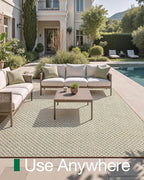 LUMI 5x8 Sisal Area Rug for Living Room, Natural Handwoven Rugs Non Slip, Farmhouse Braided Carpets No Shedding for High Traffic, Dining Room, Indoor, Outdoor, Patio
