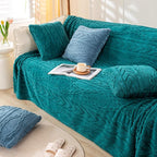 YUSOKI Sherpa Large Throw Blanket Single Layer,Light Weight(1.7lb),370GMS-3D Stylish Design for Gift Home Decor (Teal,50"x65")