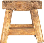 Creative Co-Op Small Wood Pedestal with Handle