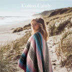 Hydration Nation Authentic Large Handwoven Mexican Striped Throw Blanket - Soft, Durable, Eco-Friendly - 70"x50" - Cotton Candy