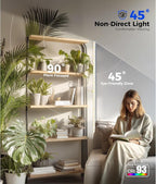 Barrina T1S Standing Grow Light for Indoor Plants with Timer, 65W 660nm High PPFD Tera Series Vertical Full Spectrum Grow Lights Adjustable Height 5FT-5.6FT, Foot Switch, Non-Glare Design, Silver