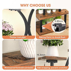 Plant Stand Indoor with Grow Light, 8 Tiered 48" Small Plant Shelf, Corner Plant Stand Stand for Indoor Plants Multiple, Metal Humen-Shaped Plant Flower Holder, for Living Room, Patio, Balcony