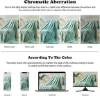 NEWCOSPLAY Super Soft Throw Blanket New Sage Green Premium Silky Flannel Fleece Leaves Pattern Lightweight Bed Blanket All Season Use (New Sage Green, Throw(50"x60"))